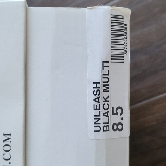 Steve Madden unleash platform sandal heel black nude color block 8.5 - Picture 8 of 9